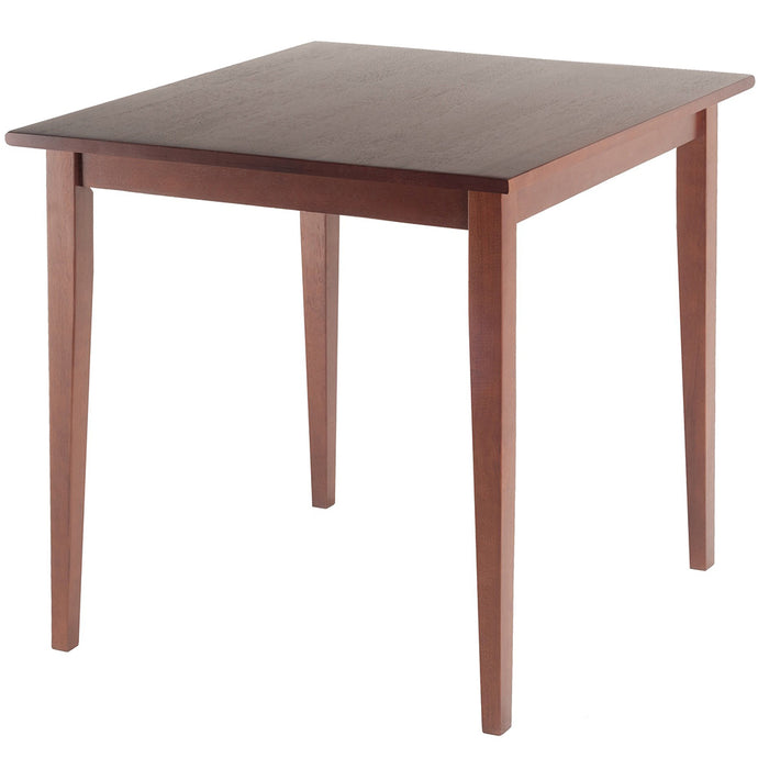 Winsome Groveland | Small Kitchen Table, Square, Shaker Leg, Walnut Finish, 94035 Size: 29.53inW x 29.53inD x 29.13inH Weight: 34lb; Shape: Square; Material: Walnut Wood Finish Seating Capacity: Seats 2-4 people; Color: Dark wood color Master Category: Indoor Furniture, Dining Table