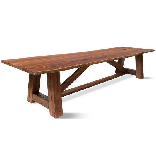 Bomme 1812 | Live Edge Long Dining Table, Solid Oak, 12 Seater, SCANDI111