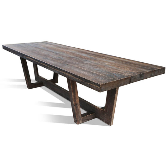 Kamelot-3 | Solid Oak Dining Table, Rectangular, 10 Seater, SCANDI065