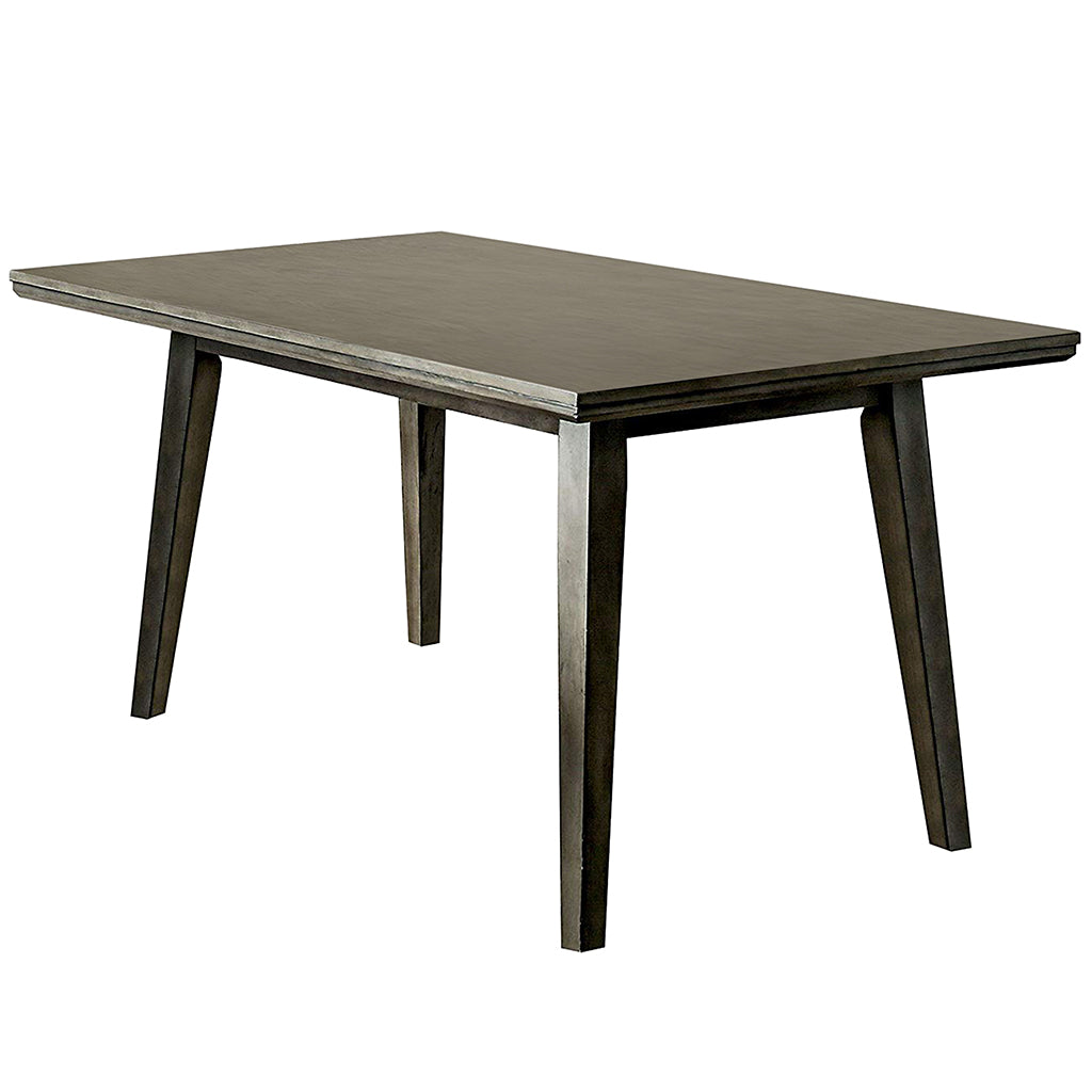 Halena | Mid Century Modern Dining Table Solid Wood, 6 Seater, IDF-3354GY-T