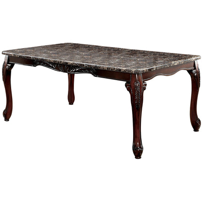 Hannah | 72 inch Dining Table Rectangle, Faux Marble Top, IDF-3873T