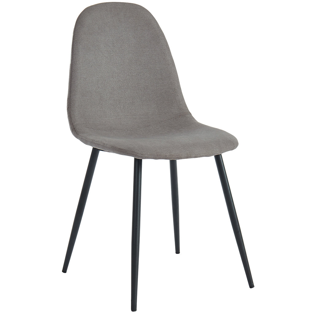 Olly | Mid-Century Modern Gray Dining Chairs, Set of 4, Fabric, 202-606GY