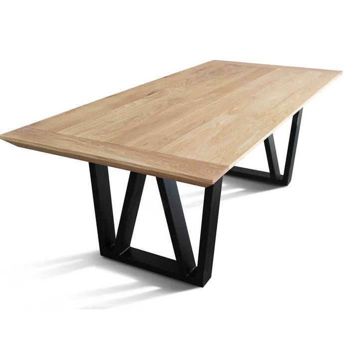 Prizma A2 | Modern 8 Seat Dining Table, Rectangular, Solid Oak, SCANDI036