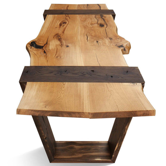 Brugge | Live Edge Table Oak, Handmade Solid 6 Seater, SCANDI063