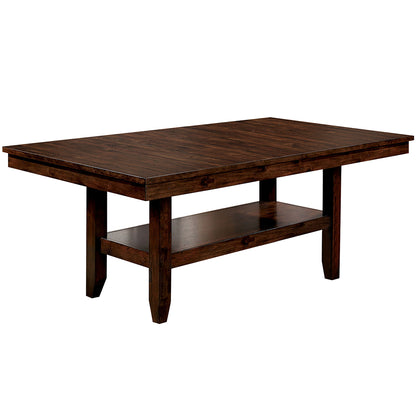 78" Geo | Dining Table With Shelf Underneath, Solid Wood, IDF-3152T