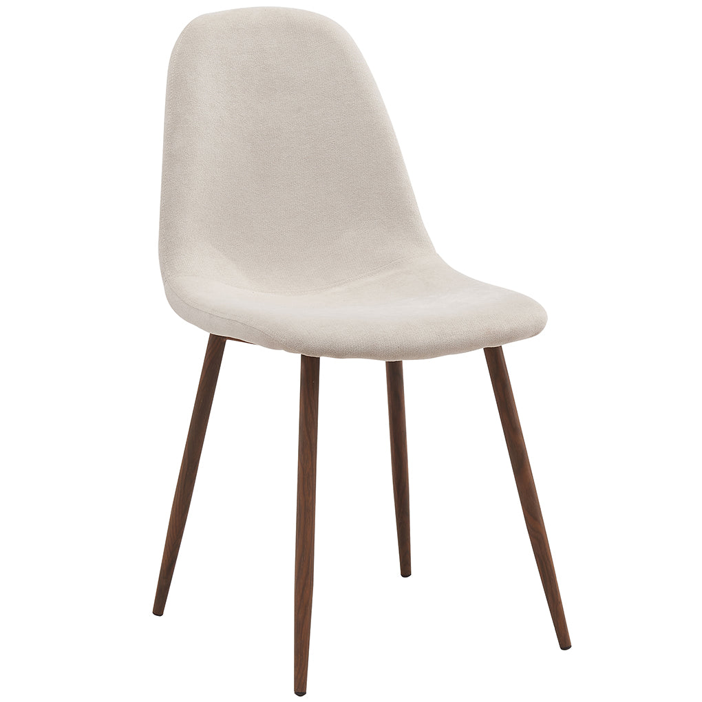 Lyna | Beige Fabric Chairs with Metal Legs, Set of 4, 202-250BG