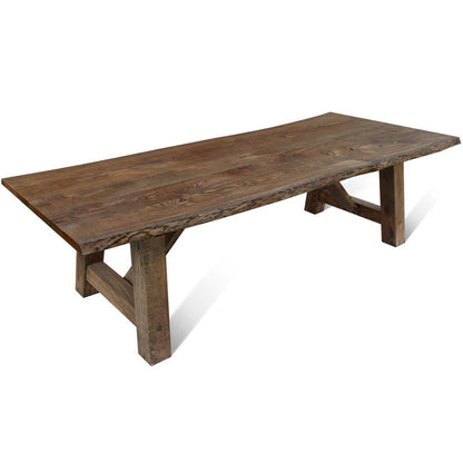 Baum-1812 | Live Edge Solid Wood Dining Table, Oak, 10 Seater, SCANDI055