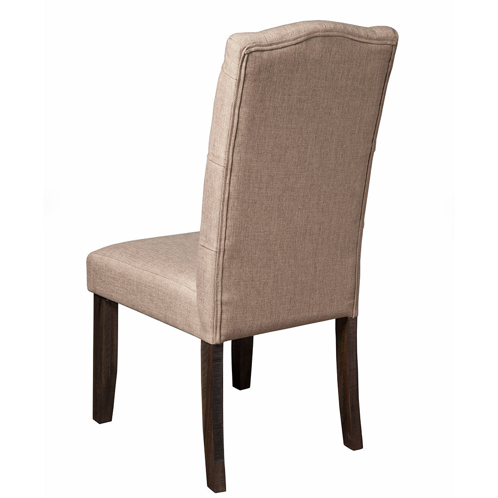 Newberry Dining Chair, Set of 2, Salvaged Grey Color, Upholstered, Acacia Solids, 1468-23, Brand: Alpine Furniture, Size: 19.5inW x 24inD x 41inH, Material: Acacia Solids, Color: Salvaged Grey Color