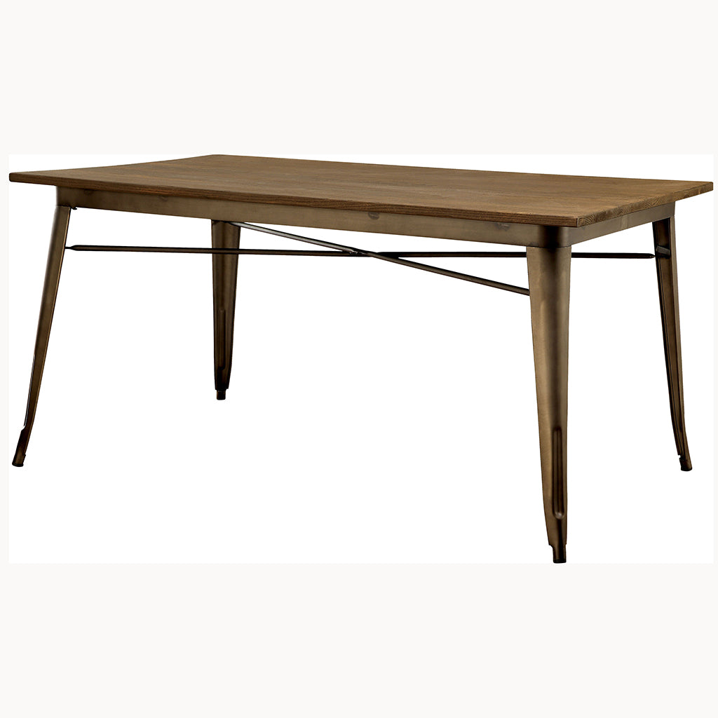 Lana | 60 inch Modern Dining Table, Dark Oak Finish, 6 Seater, IDF-3529T