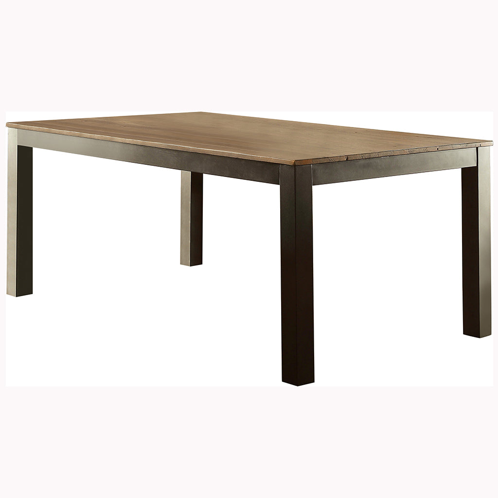 Gracie | 72 inch Wood Dining Table, Rustic Oak Finish, 6 Seater, IDF-3564T