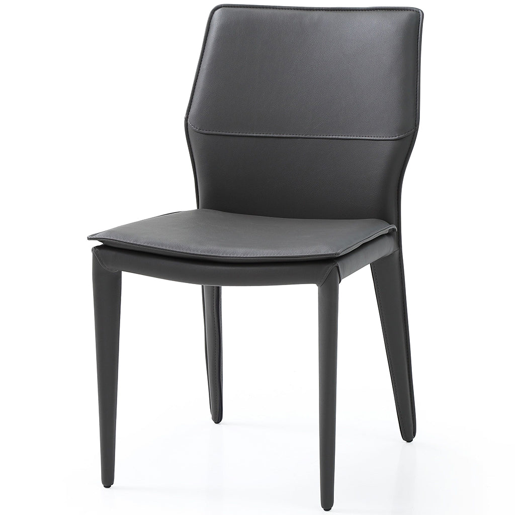 Whiteline Modern Living Miranda Dark Gray Dining Chairs, set of 2, featuring a modern design and versatile color.