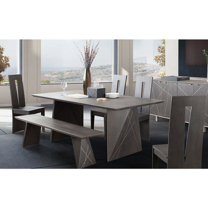 80" x 40" Motion Dining Table, Mango Wood, 6 Seater