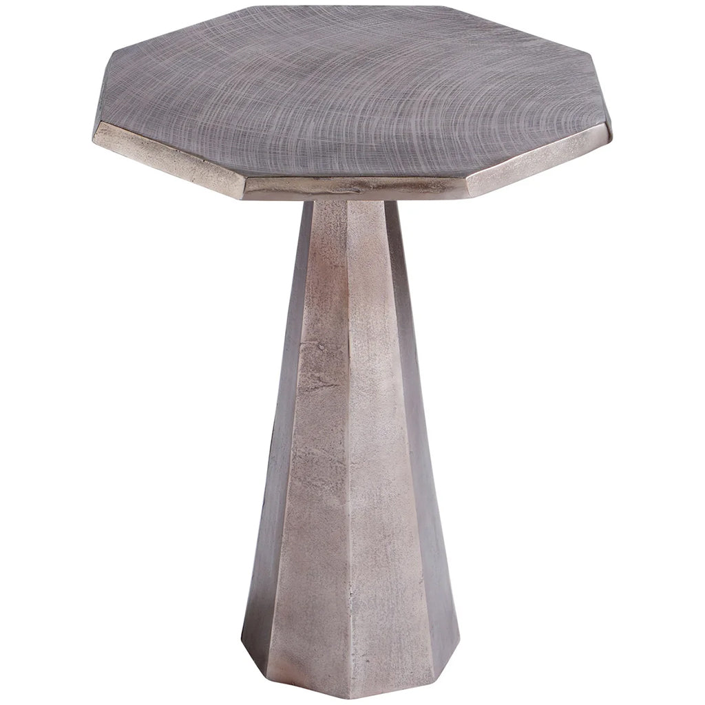 Armon | 21" Octagonal Pedestal End Table, Bronze, 09810