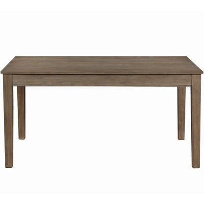 Transitional Style Dining Table with Two Drawers, Rectangular, Wooden, Brown, BM220935 Size: 60inW x 37inD x 30.25inH, Weight: 79.5lb; Shape: Rectangular; Material: Solid Wood and Veneer, Chemicals: Formaldehyde; Seating Capacity: Seats 4-6 people; Color: Brown