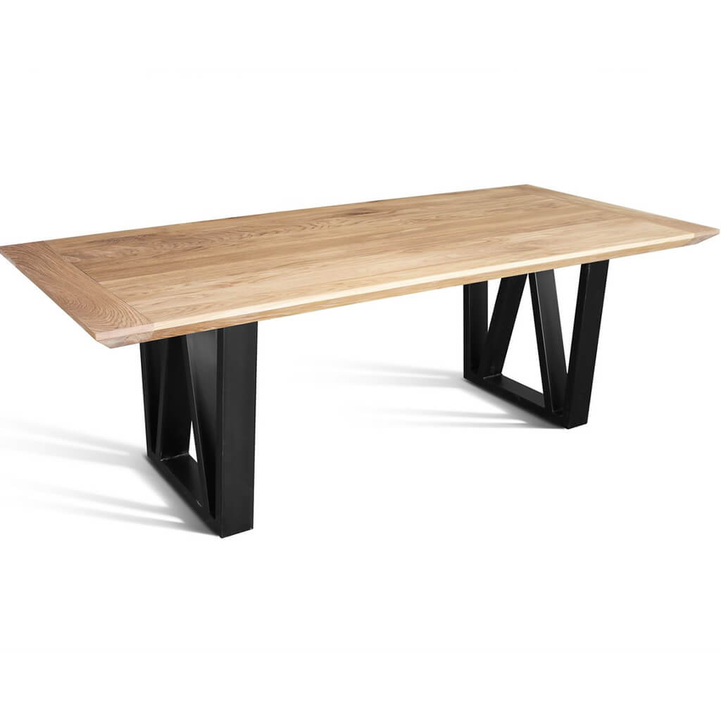 Prizma A2 | Modern 8 Seat Dining Table, Rectangular, Solid Oak, SCANDI036