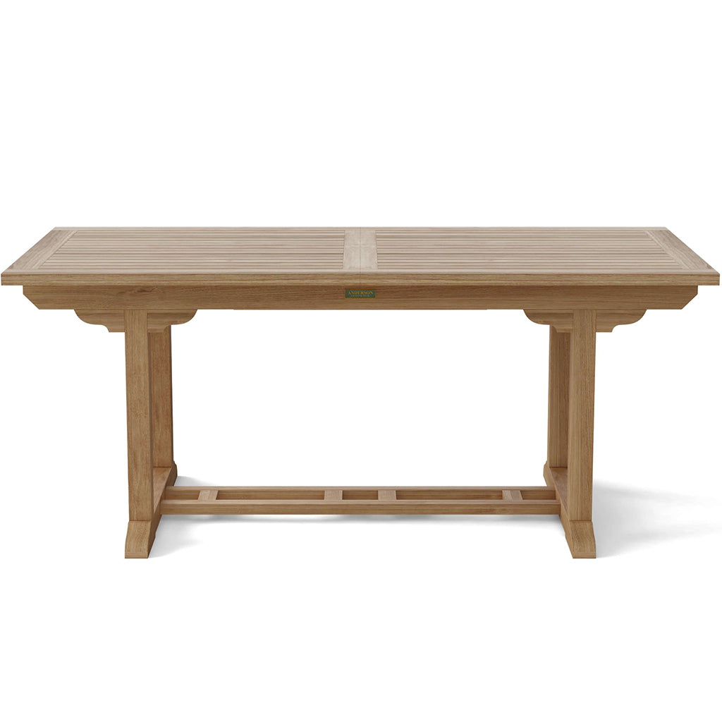 Bahama | Outdoor Wooden Extendable Dining Table for 10 Teak Wood, TBX-008R