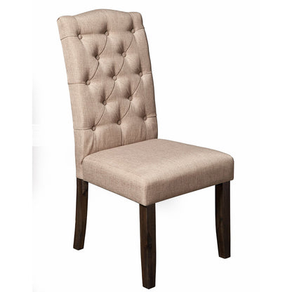 Newberry Dining Chair, Set of 2, Salvaged Grey Color, Upholstered, Acacia Solids, 1468-23, Brand: Alpine Furniture, Size: 19.5inW x 24inD x 41inH, Material: Acacia Solids, Color: Salvaged Grey Color