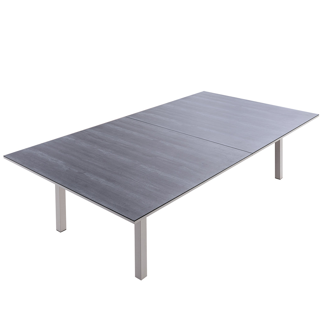 Have fun with our dining and table tennis table! Ping pong set included. Ping pong dining table modern indoor table. Dining table ping pong set included. Brand: Whiteline Modern Living; Size: 108inW x 60inD x 30inH; Weight: 440lb; Shape: Rectangular; Material: Top: Ceramic Glass; Frame and Legs: Metal Seating Capacity: Seats 6-8 people; Color: White, DT1700TT-WHT