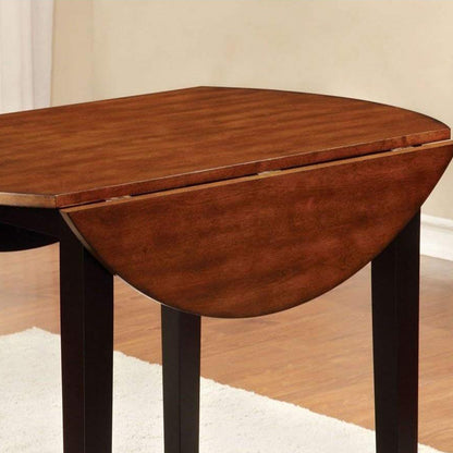 Benzara Transitional Style Double Drop Leaf Table, Round, Wooden, Brown, BM123803 Size: 42inW x 42inD x 30inH; Weight: 52.25lb Shape: Round; Material: Wood; Seating Capacity: Seats 2-4 people; Color: Brown