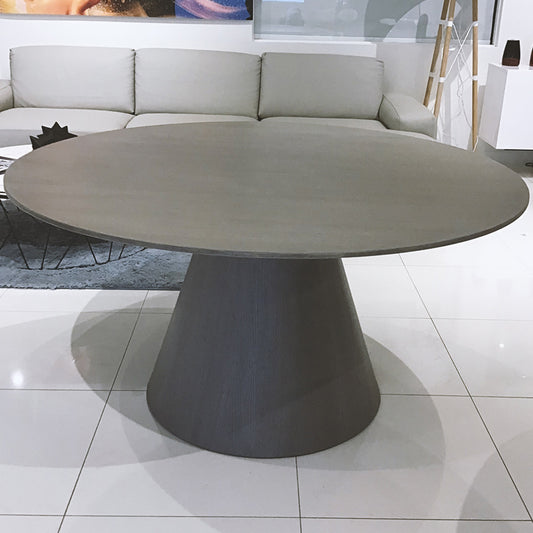 Norfolk | Round Dining Table For 6, MDF with Gray Oak Veneer, DT1609-GRY
