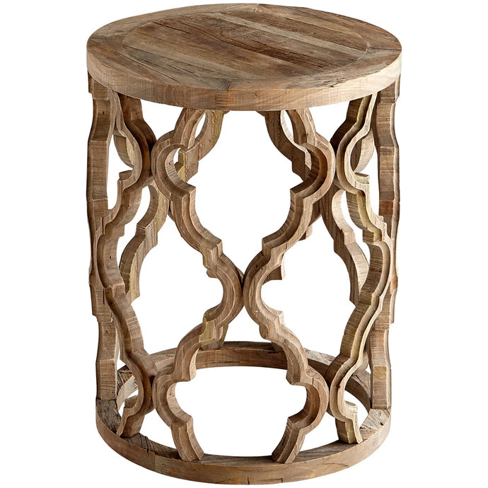 Sirah | Moden Rustic Ornamental Wooden End Table, 06558