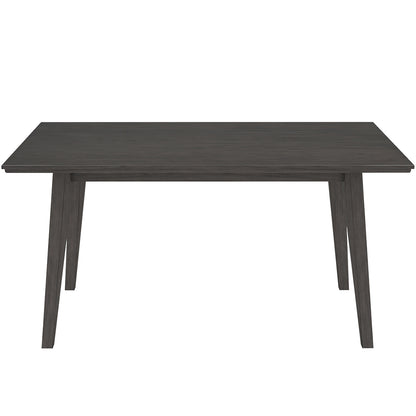 Ashland | Gray Rectangle Dining Table, Rubberwood, 6 Seater, 201-311GY