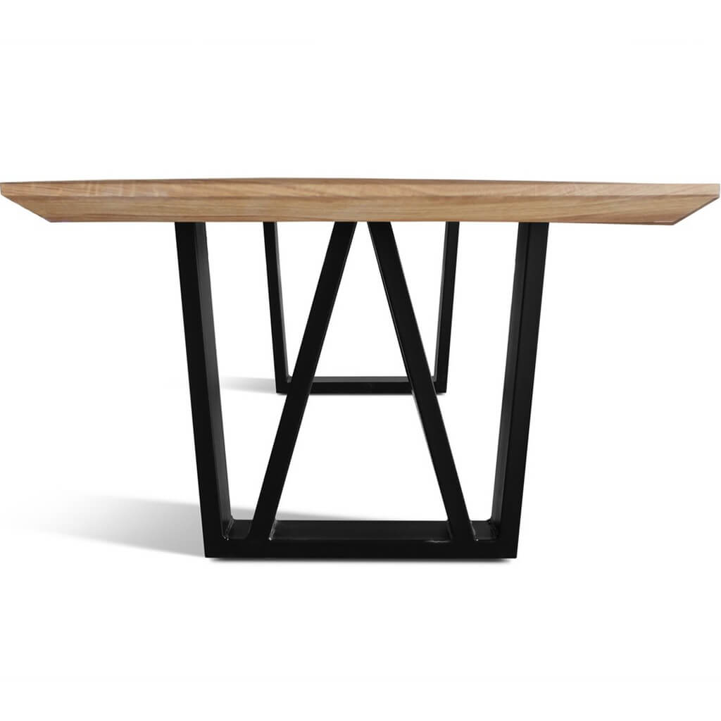 Prizma A2 | Modern 8 Seat Dining Table, Rectangular, Solid Oak, SCANDI036