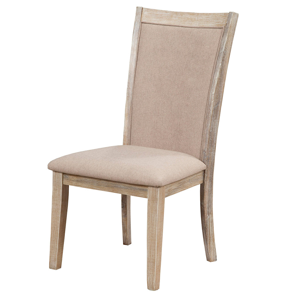 Chiclayo Dining Chair, Set of 2, Iron Brush Swiss Mocha Color, Upholstered, Rubberwood Solids & Plywood, 8470-02 Brand: Alpine Furniture, Size: 21inW x 25inD x 41inH, Seat height:  18.5in/ 47cm, Material:  Rubberwood Solids & Plywood, Color: Iron Brush Swiss Mocha