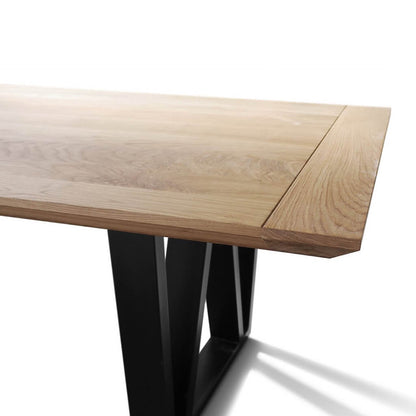 Prizma A2 | Modern 8 Seat Dining Table, Rectangular, Solid Oak, SCANDI036