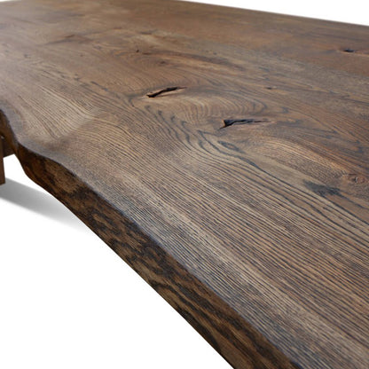 Baum-1812 | Live Edge Solid Wood Dining Table, Oak, 10 Seater, SCANDI055