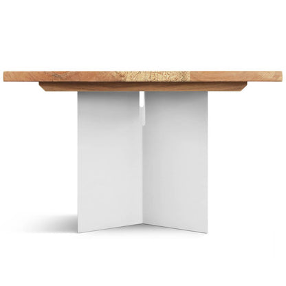 Aiwe | Light Wood Table With Metal Legs, 8 Seater, SCANDI046