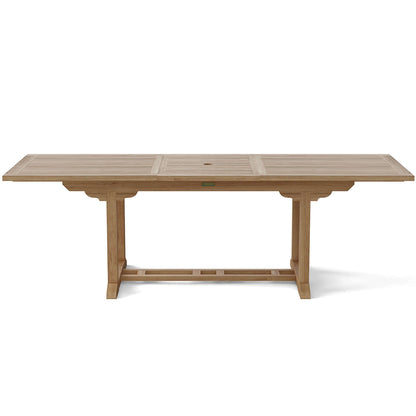 Bahama | Outdoor Wooden Extendable Dining Table for 10 Teak Wood, TBX-008R