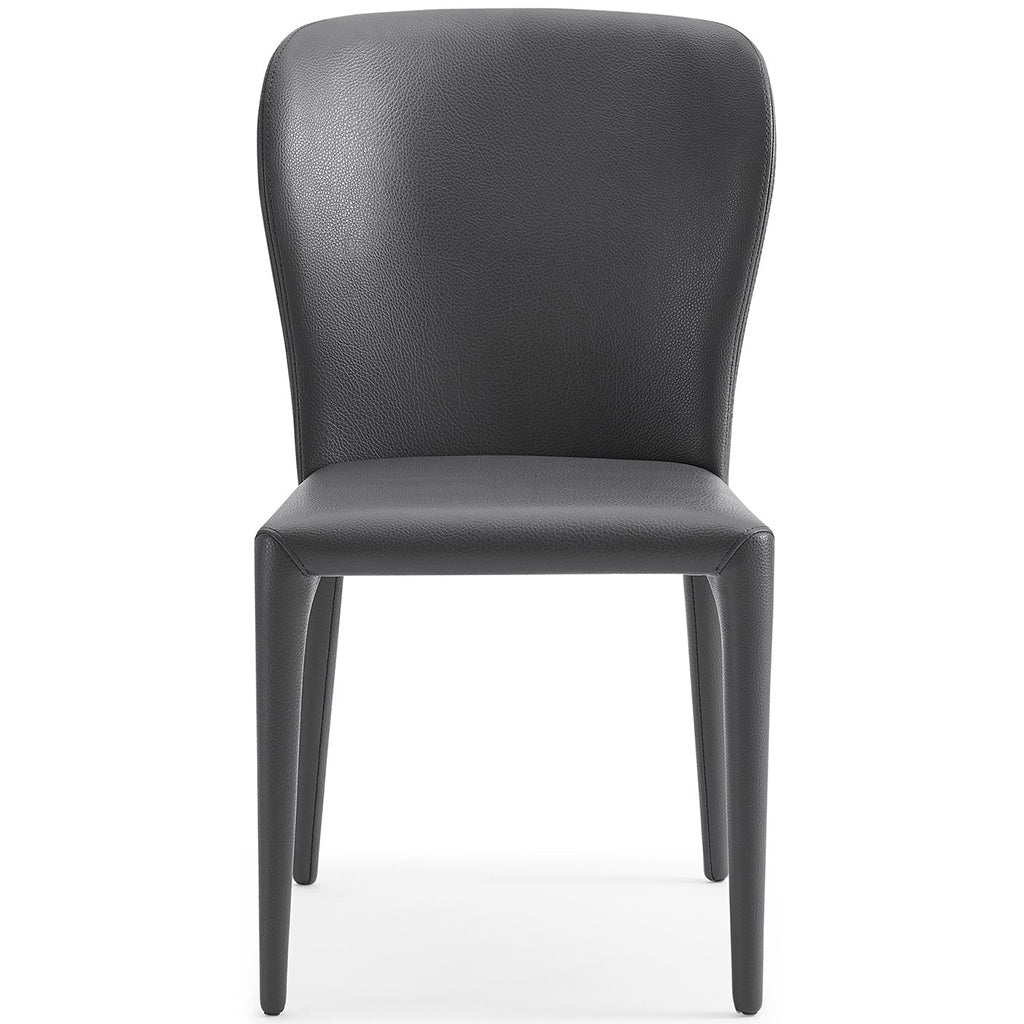 Hazel Dining Chair, Set of 2, Gray, Faux Leather, DC1455-GRY Brand: Whiteline Modern Living Size: 20inW x 24inD x 35inH, Seat Height:  18.5in/ 47cm, Weight: 13lb Material: Faux leather, Color: Gray , Assembly Required: No, Weather Resistant: No