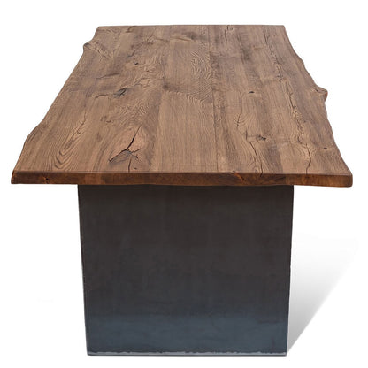 Natural Line B | Live Edge Dining Table, Metal Legs, 6 Seater, SCANDI038