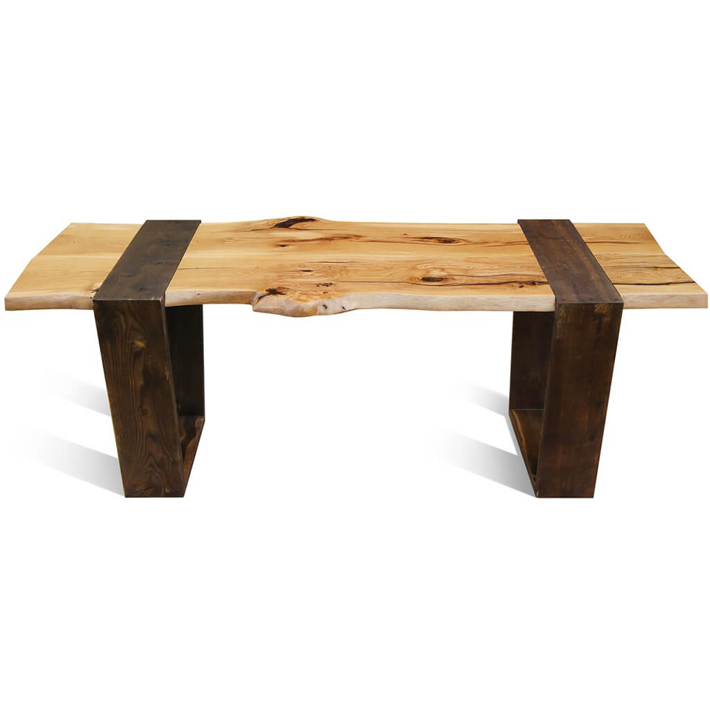 Brugge | Live Edge Table Oak, Handmade Solid 6 Seater, SCANDI063