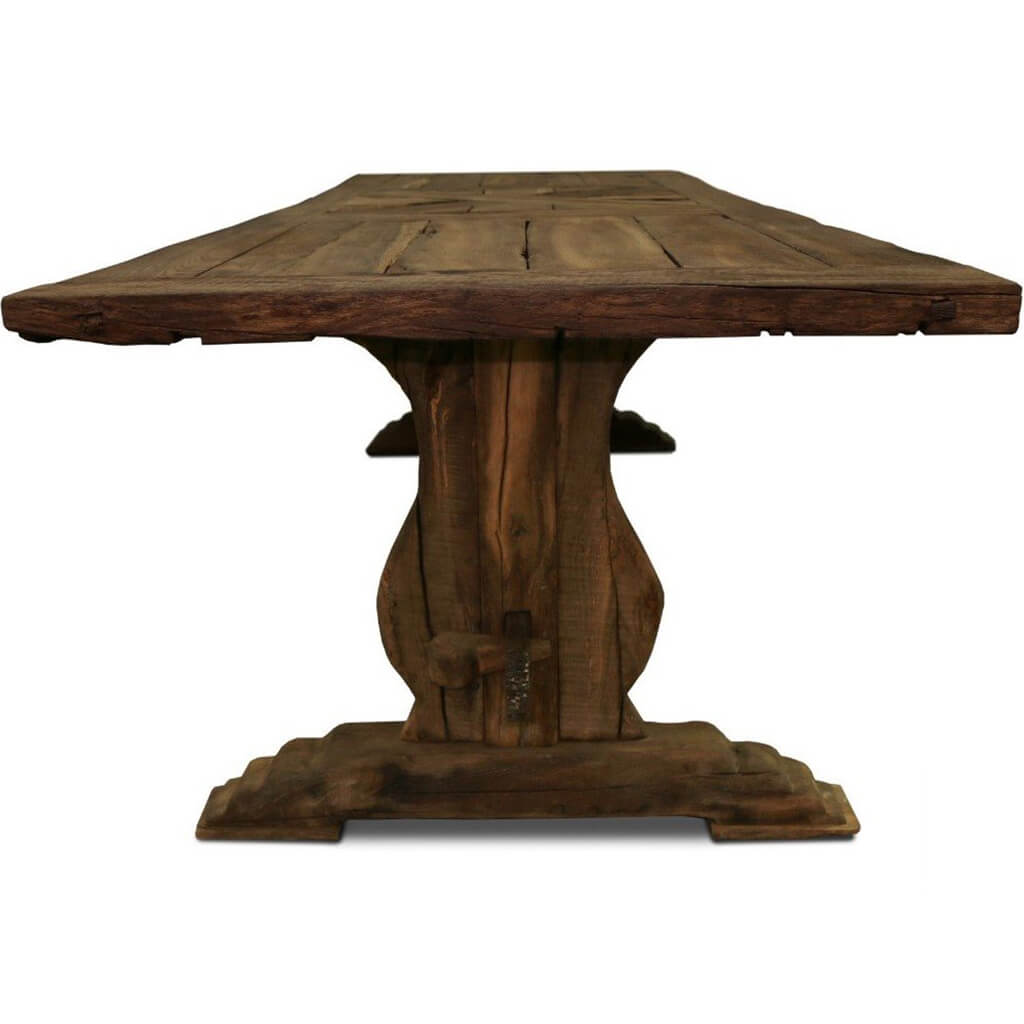 Roldvin | Solid Oak Trestle Dining Table, Rectangular, 8 Seater, SCANDI078
