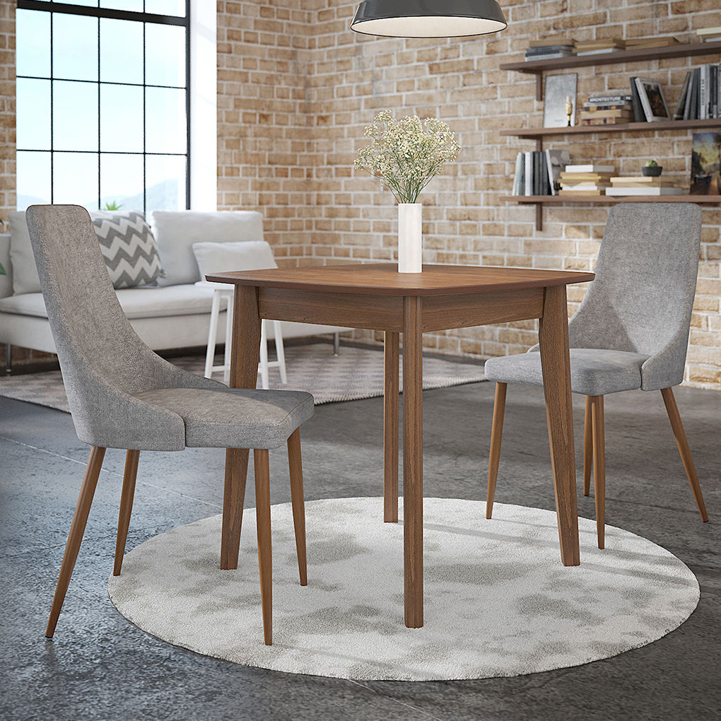 Cora | Light Gray Stylish Dining Chairs, Set of 2, 202-182GY