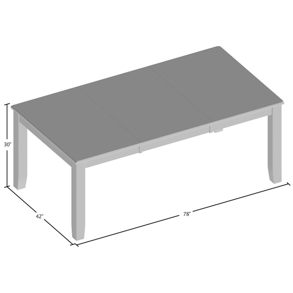 78" Sees |  Expandable Rectangle Dining Table, 8 Seater, IDF-3187T