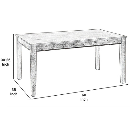 Transitional Style Dining Table with Two Drawers, Rectangular, Wooden, Brown, BM220935 Size: 60inW x 37inD x 30.25inH, Weight: 79.5lb; Shape: Rectangular; Material: Solid Wood and Veneer, Chemicals: Formaldehyde; Seating Capacity: Seats 4-6 people; Color: Brown