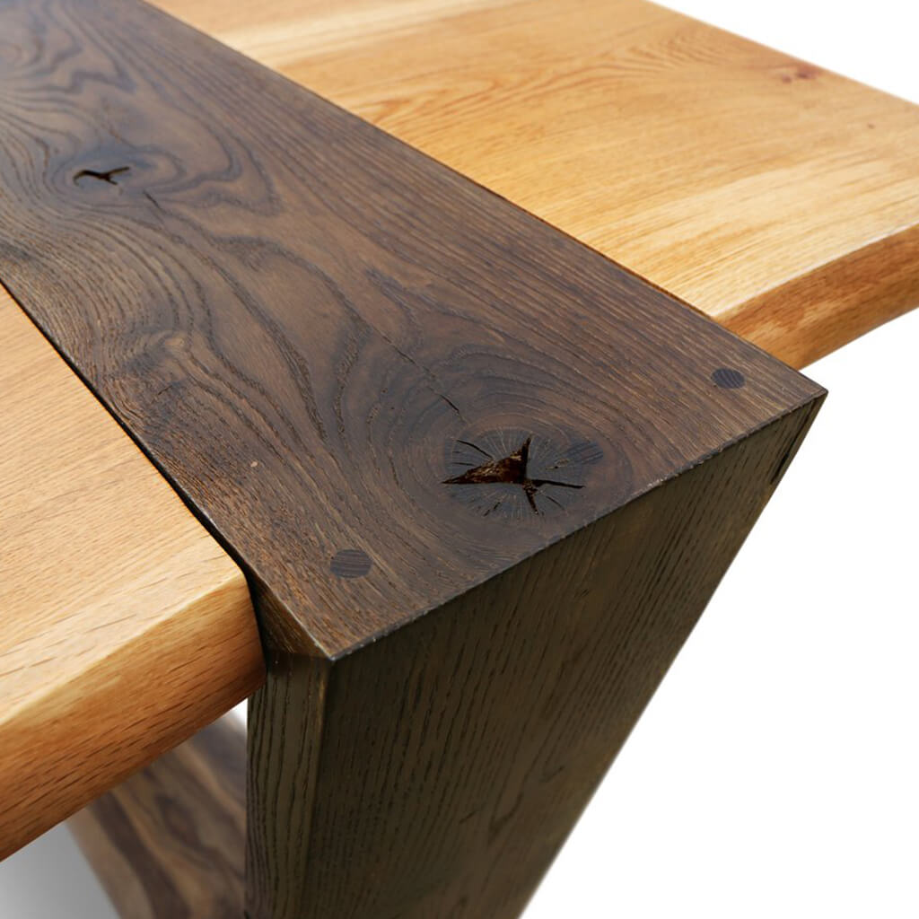 Brugge | Live Edge Table Oak, Handmade Solid 6 Seater, SCANDI063