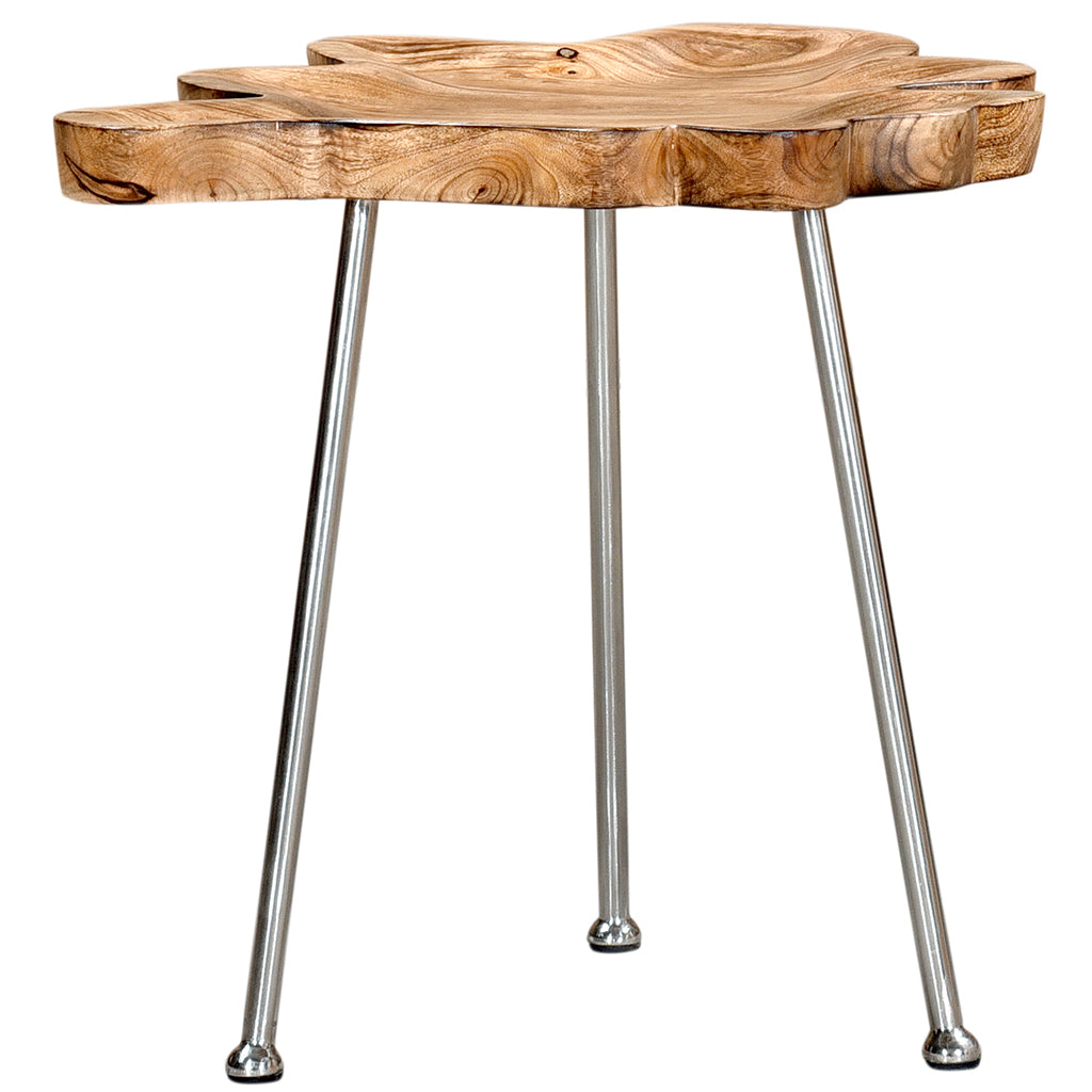 Pari |  Mango Wood Metal Legs End Table, 501-515CH