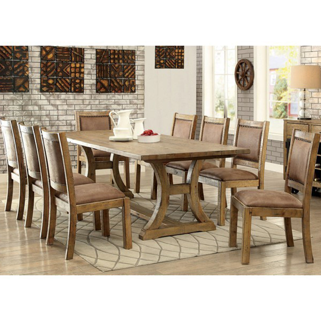 Lyon | 96 inch Rectangular Dining Table, Solid Wood, 8 Seater, IDF-3829T