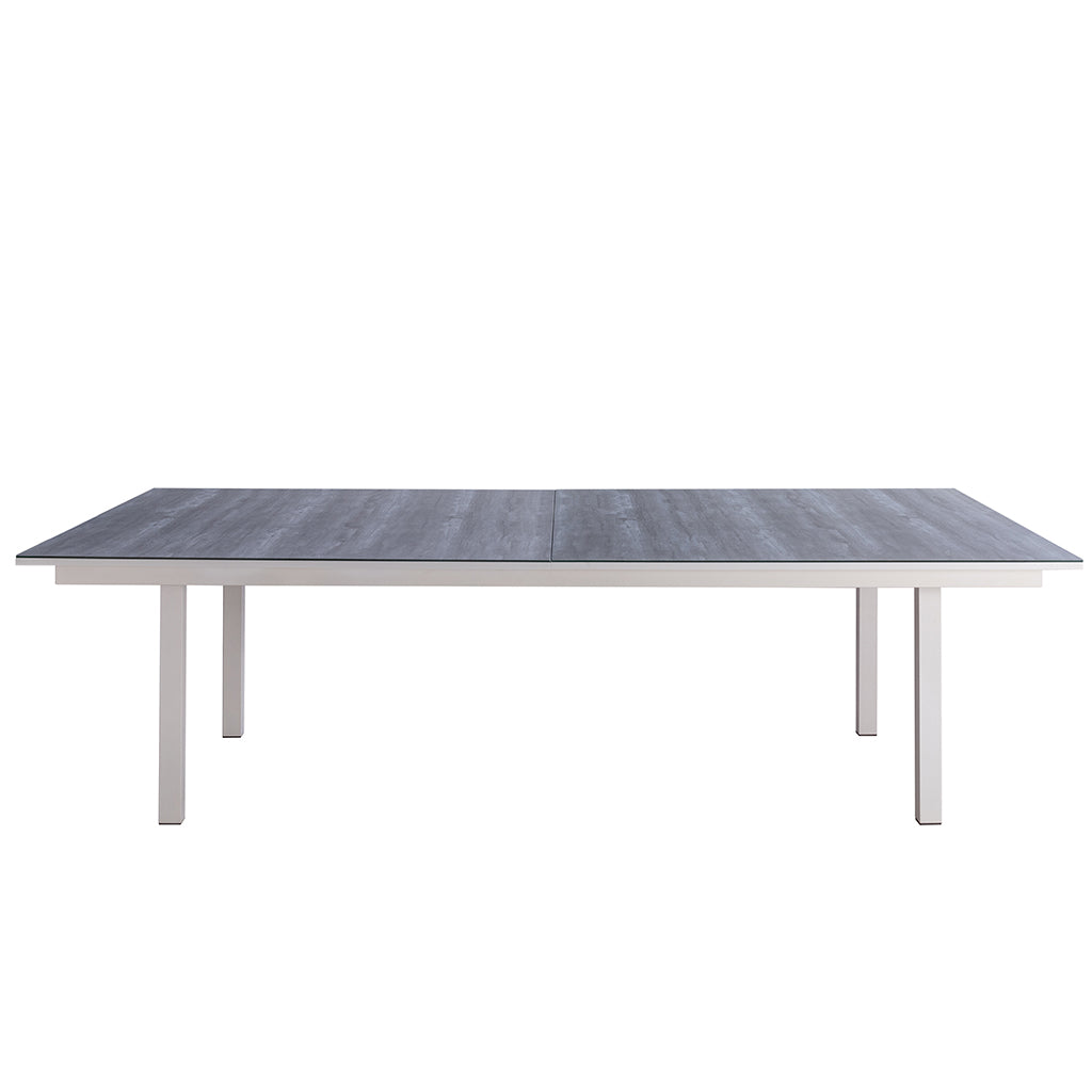 Have fun with our dining and table tennis table! Ping pong set included. Ping pong dining table modern indoor table. Dining table ping pong set included. Brand: Whiteline Modern Living; Size: 108inW x 60inD x 30inH; Weight: 440lb; Shape: Rectangular; Material: Top: Ceramic Glass; Frame and Legs: Metal Seating Capacity: Seats 6-8 people; Color: White, DT1700TT-WHT