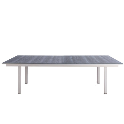 Have fun with our dining and table tennis table! Ping pong set included. Ping pong dining table modern indoor table. Dining table ping pong set included. Brand: Whiteline Modern Living; Size: 108inW x 60inD x 30inH; Weight: 440lb; Shape: Rectangular; Material: Top: Ceramic Glass; Frame and Legs: Metal Seating Capacity: Seats 6-8 people; Color: White, DT1700TT-WHT