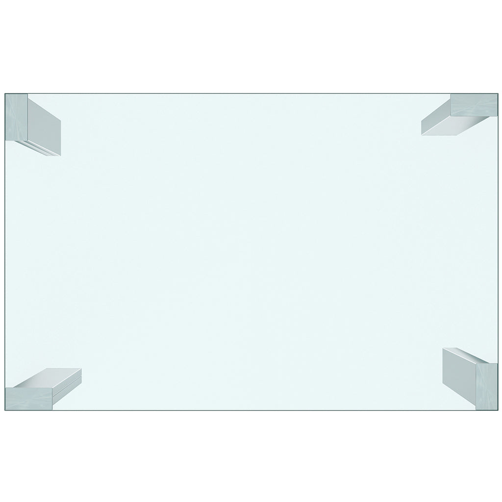 Frankfurt | Modern Stainless Steel Dining Table With Glass Top, 201-165