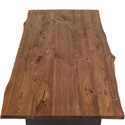 Natural Line B | Live Edge Dining Table, Metal Legs, 6 Seater, SCANDI038