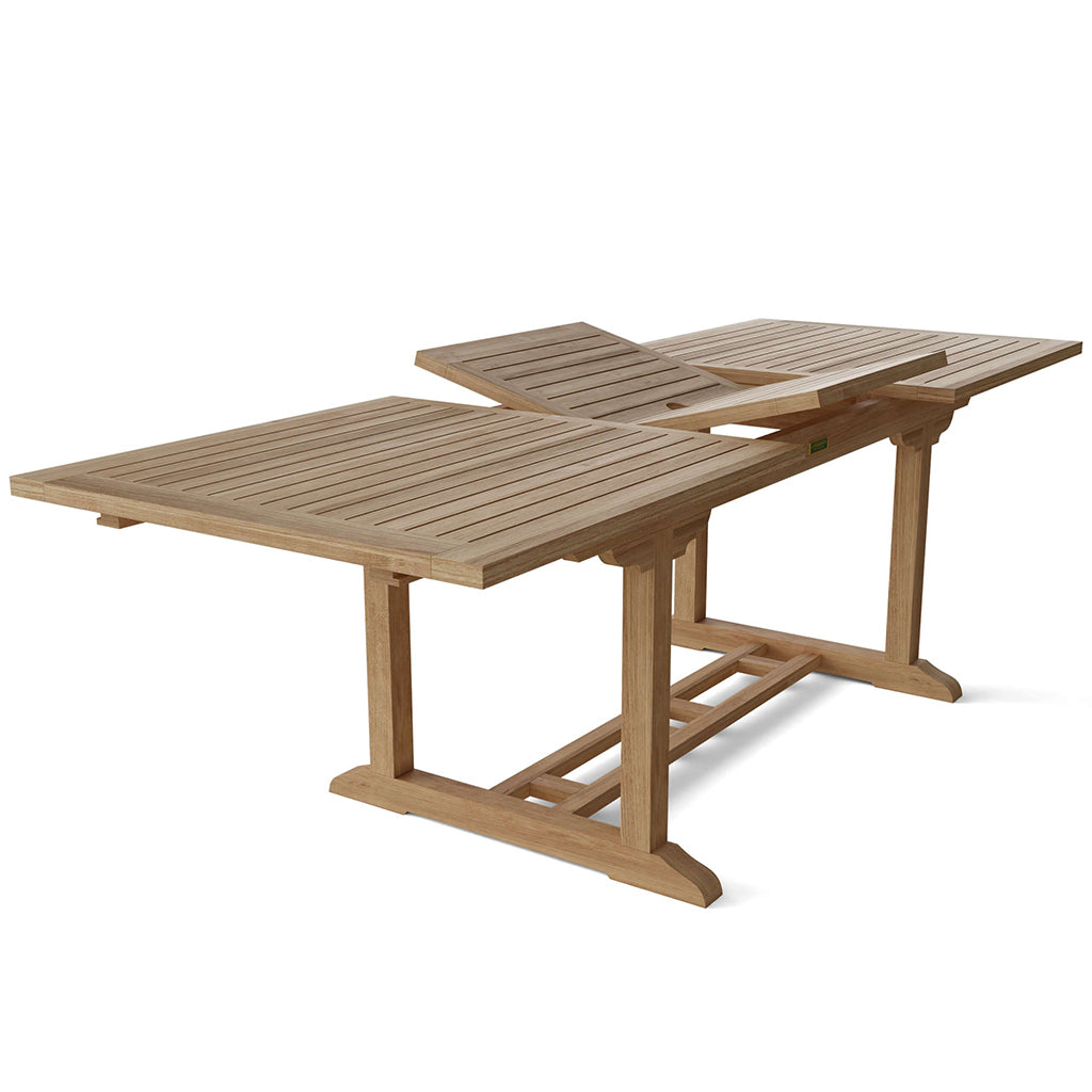 Bahama | Outdoor Wooden Extendable Dining Table for 10 Teak Wood, TBX-008R