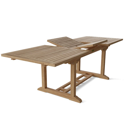 Bahama | Outdoor Wooden Extendable Dining Table for 10 Teak Wood, TBX-008R