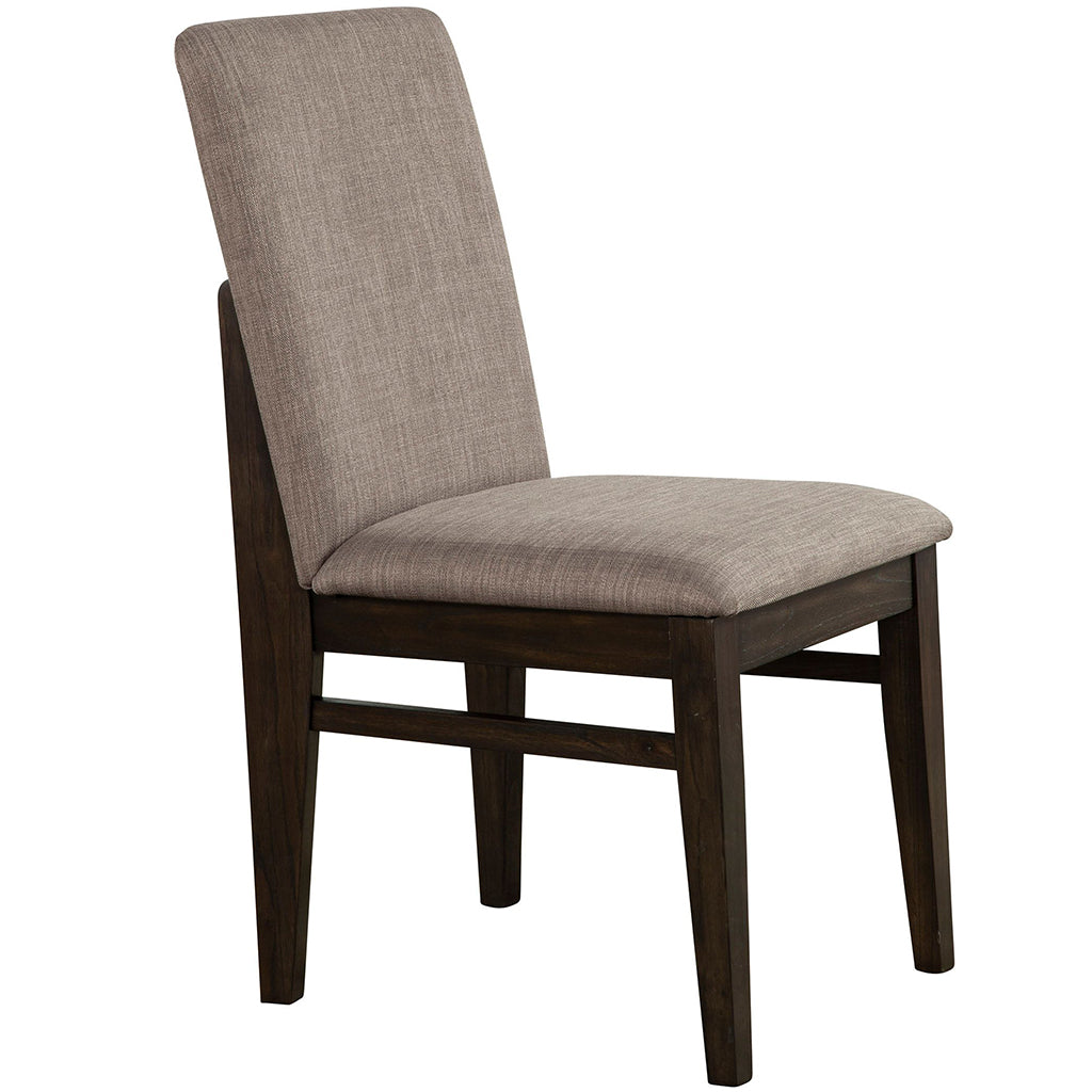 Olejo Dining Chair, Set of 2, Chocolate Color, Upholstered, Solid Pine and Plywood, 3315-02, Brand: Alpine Furniture, Size: 18inW x 24inD x 36.5inH, Material: Solid Pine and Plywood, Color: Chocolate Color