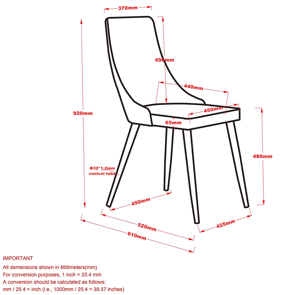 Cora | Beige Trendy Fabric Dining Chairs, Set of 2, 202-182BG